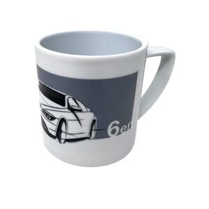 BMW Coffee Mug‎ Vintage 6er Six Series Coupe 2004 Ceramic White Gray Cup